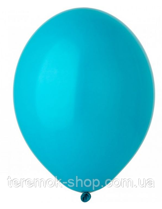 Куля повітряна пастель бірюза 10" 26 см Balonevi Туреччина 5 шт