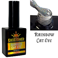 Гель-лак Кошачий глаз глянцевый /Дизайнер для дизайна ногтей Rainbow Cat Eye, 9 мл.