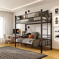 Двоярусне металеве ліжко з додатковим спальним місцем Double Duo (трьохмісне ліжко)