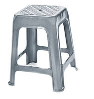Табурет пластиковый R-plastic 360*360*435мм, сірий