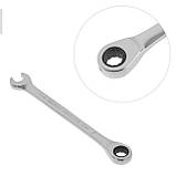 Ключ комбінований з тріскачкою 10 мм Cr-V; PROF DIN3113 INTERTOOL XT-1350, фото 2