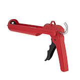 Пістолет для видавлювання силікону, посилений пластик INTERTOOL HT-0027, фото 4