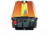 Інвертор для автомобіля (перетворювач) UKC 12V/220V 1000W, фото 6