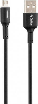 USB кабель Gelius Pro Lumin Lamp Cable Micro USB 3 А 1 м GP-UC100 Black, фото 1