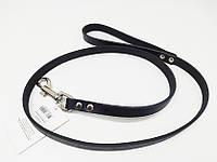 Повідок для собак шкіра 0,8/120 см чорний