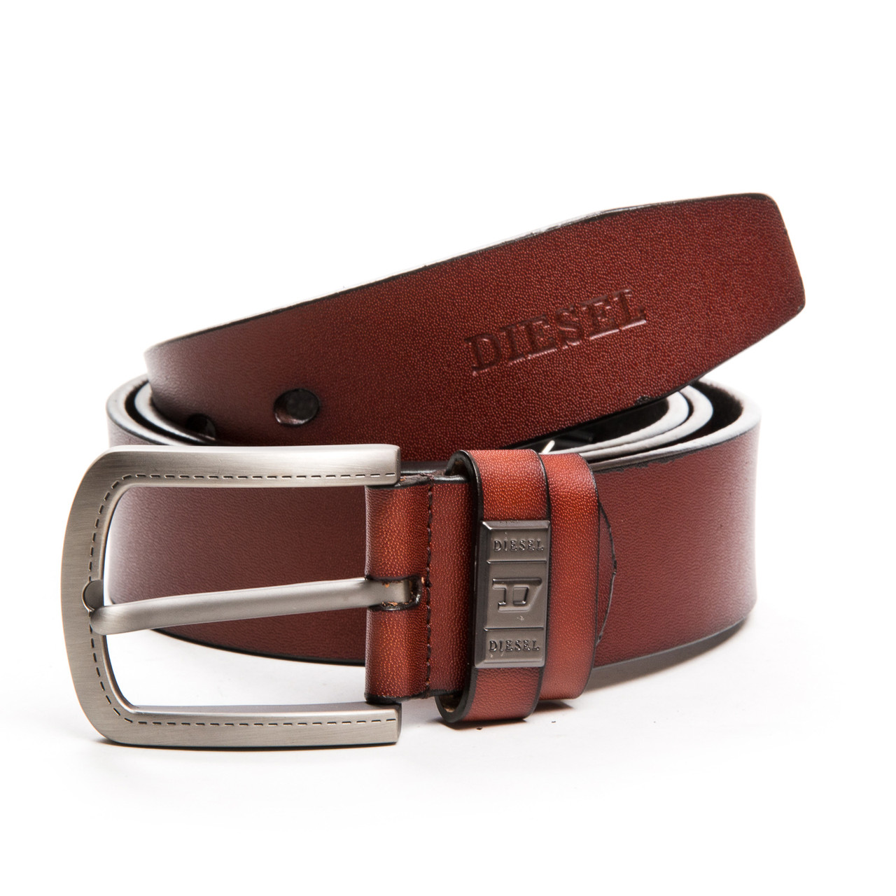 Ремінь чоловічої шкіри DS-403222 light-brown. Купити чоловічий ремінь, фото 1