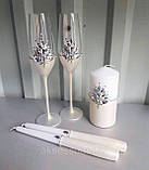 Весільні келихи для шампанського, фото 2