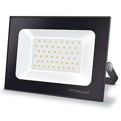 LED прожектор вуличний TITANUM TLF506 50W 220V 6000K Чорний
