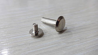 Гвинт ремінний подовжений нікель (10х15 мм)