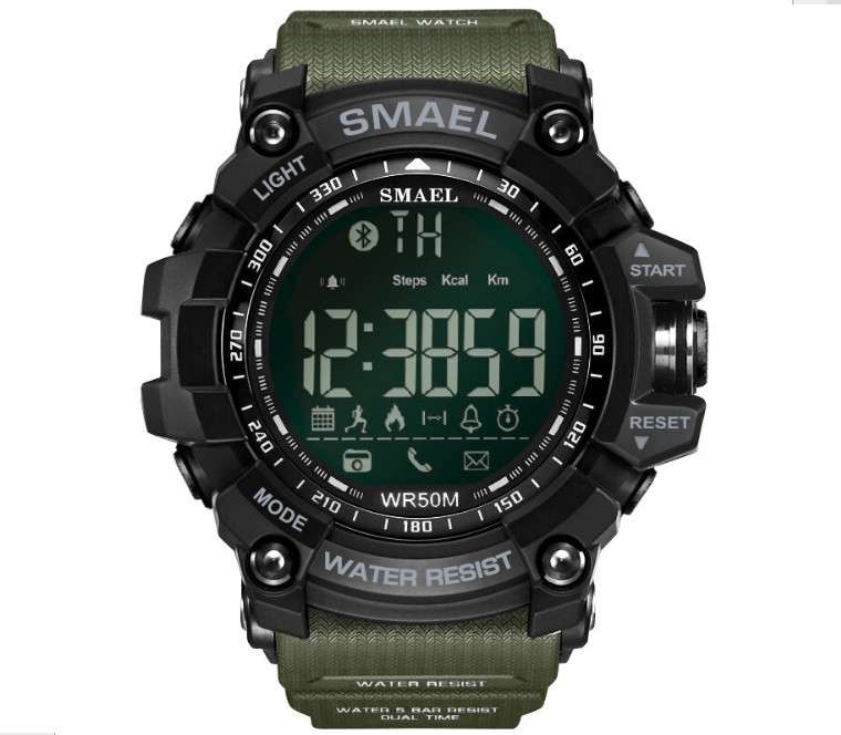 Мужские спортивные смарт часы SMAEL 1617 smart watch, наручные спорт часы водонепроницаемые "Lv" - фото 1 - id-p1674722316