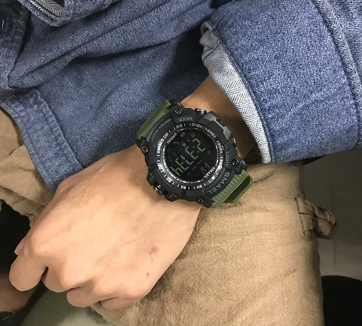 Мужские спортивные смарт часы SMAEL 1617 smart watch, наручные спорт часы водонепроницаемые "Lv" - фото 2 - id-p1674722316