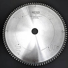 Пила дискова по алюмінію HERO ALU 300x3.5x3.0x30 80z (-6 град.) для торцювання та різу під кутом