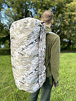 Баул 120 литров армейский. Cумка Баул для вещей сумка-рюкзак военный для солдат ЗСУ. Пиксель