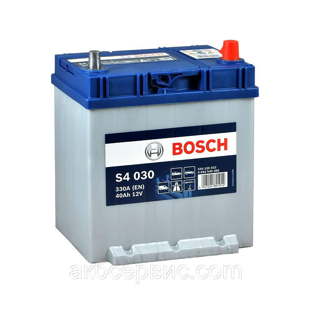 Акумулятор автомобільний Bosch 6СТ-40 S4 Silver (S40 300)