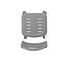 Комплект для підлітка парта Fundesk Fiore II Grey + дитячий стілець FunDesk SST3L Grey, фото 8