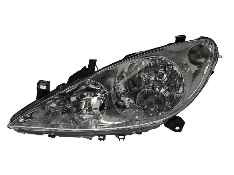 Фара передняя левая PEUGEOT 307, 307 CC, 307 SW 03.01-06.05 (2xH1/H7, електричний, із моторчиком, з галогеном)