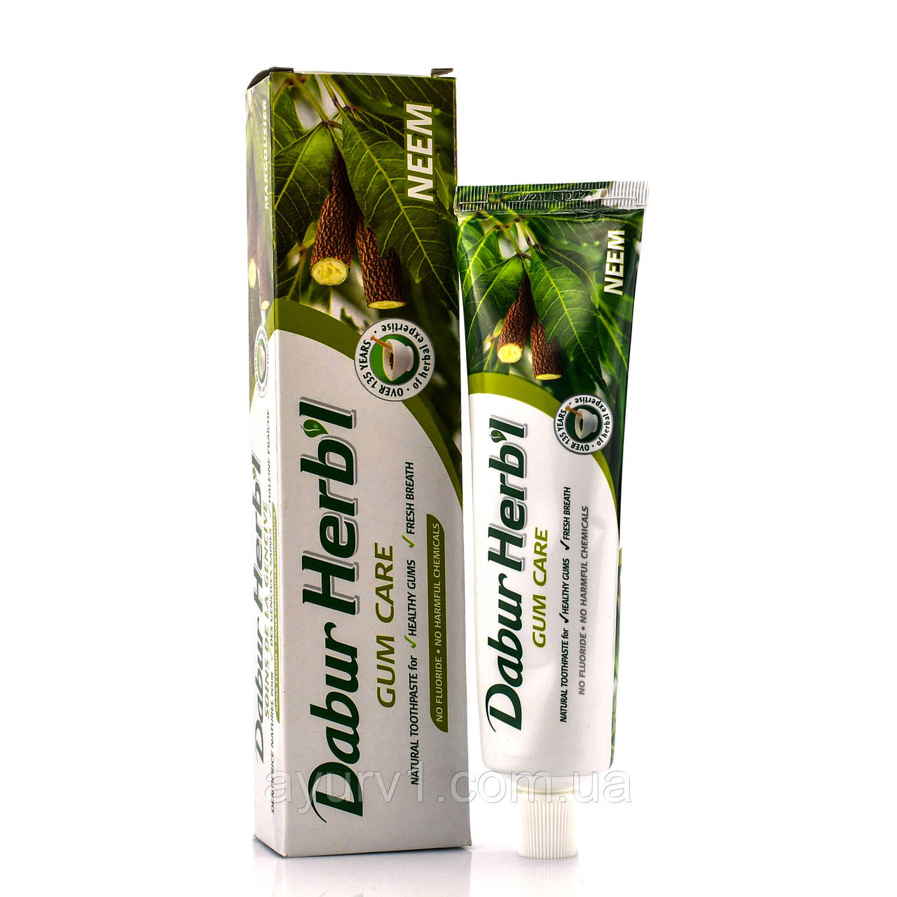 Протизапальна зубна паста Дабур з ним , Dabur Herb'l Neem , 150г від кровоточивості ясен