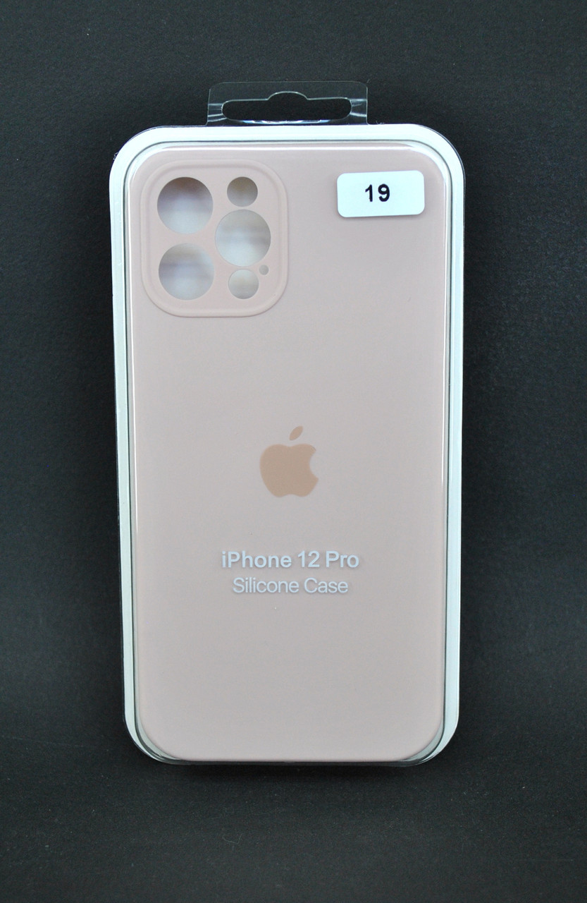 Чохол для телефону iPhone 12 Silicone Case original FULL Camera №19 pink sand (4you)