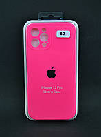 Чехол для телефона iPhone 12Pro Silicon Case original FULL Camera №52 ultra pink (4you)