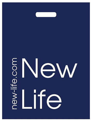 Пакет синій New Life, ~ 40 х 45 см, фото 1