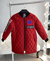 Демисезонная стеганая куртка Бордовая 93766 Bambini, Бордовый, Для мальчиков, Весна Осень, 140, 7 лет