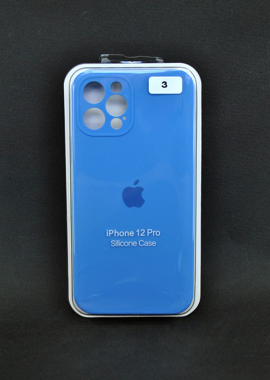 Чохол для телефону iPhone 12 Silicone Case original FULL Camera №3 iris (4you)