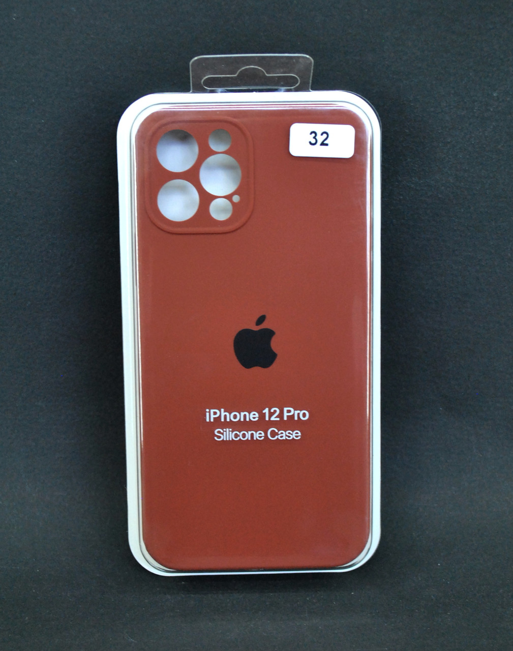 Чохол для телефону iPhone 12 Silicone Case original FULL Camera №32 milk chocolate (4you)