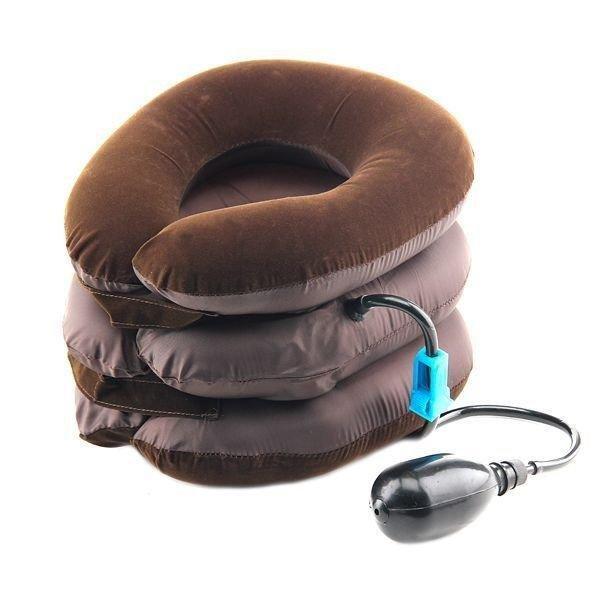 Надувний ортопедичний комір для шиї Ting Pai | Подушка для сну, сидячи в авто | Фіксатор шиї для літака