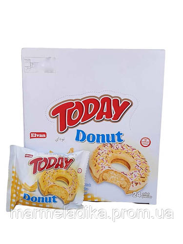 Пончик TODAY DONUT Тудей донат БАНАН 24 шт (ID#1674763728), цена: 258 ...