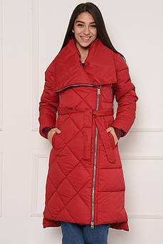 Куртка жіноча темно-червона зимня 149703M