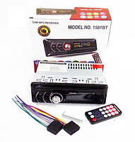 Автомагнітола 1DIN MP3-1581BT RGB/Bluetooth з пультом керування Black, фото 6