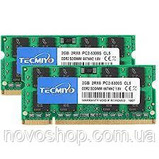 Оперативна пам'ять Комплект TECMIYO 4 ГБ (2x2 ГБ) DDR2 Sodimm 667 МГц PC2-5300 PC2-5300S