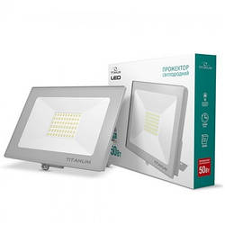 LED прожектор вуличний TITANUM TLF506 50W 220V 6000K Білий