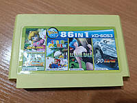Игровой картридж, сборник игр на для Денди 86-in-1 (KD-6053)