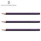 Олівці чорнографітні Graf von Faber-Castell 3 Guilloche Violet Blue, корпус фіолетовий  3 шт, 118623, фото 8