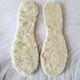 Устілки для взуття з овчини на фетровій основі 37р | 1 пара, фото 3