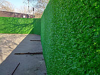 Зелена огорожа з сітки, Висота 2х5м, штучний паркан з ПВХ