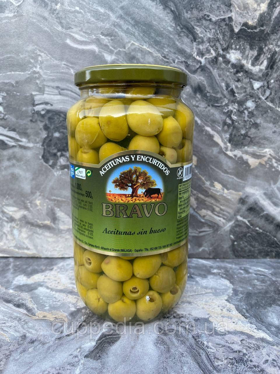 Оливки Bravo (без кісточки) 1000 грм, фото 1