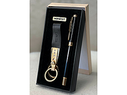 😎Подарунковий набір чоловічий ручка і брелок в коробці, стильний, вишуканий, гарний