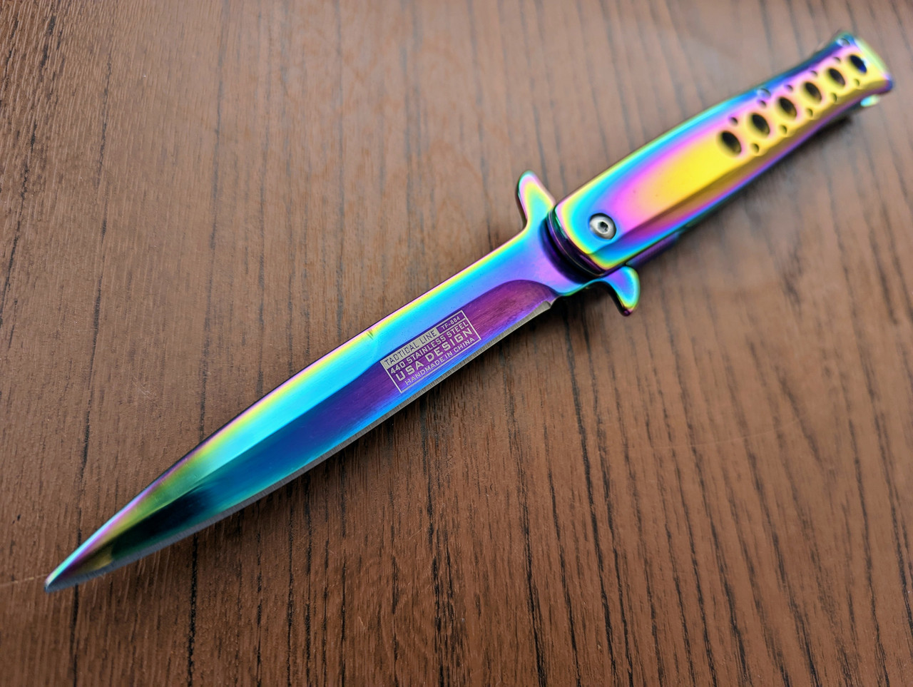Ніж складної напівавтоматичної (викидної), TacForce Gradient