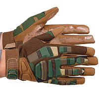 Перчатки тактические с закрытыми пальцами Military Rangers BC-8799 размер XL Камуфляж