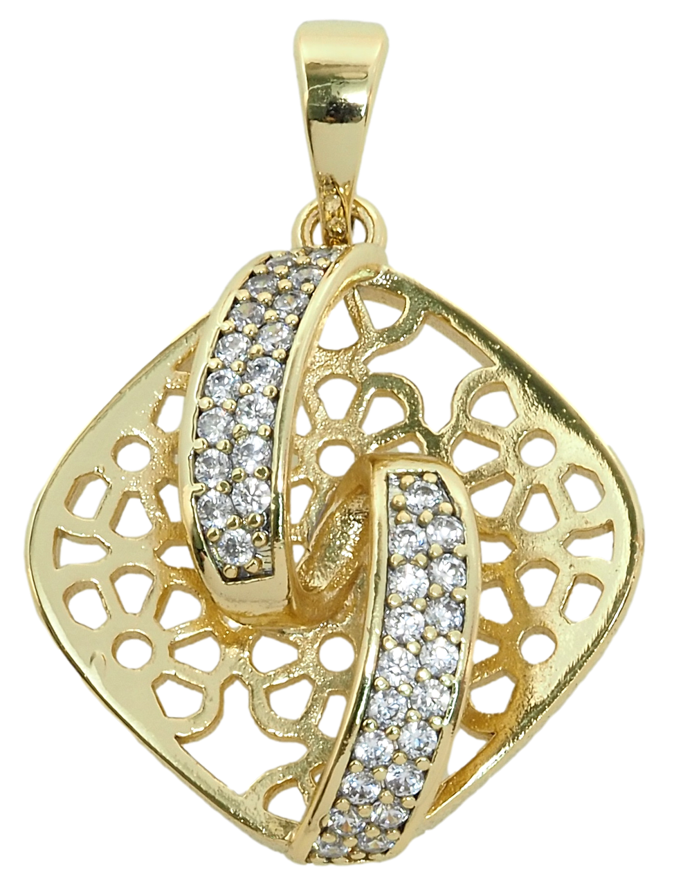 Кулон Xuping Позолота 14K "Різний кулон з цирконієм" для ланцюжка до 5мм