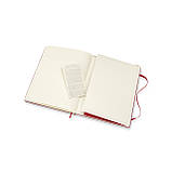 Записник Moleskine Classic 19 х 25 см / Лінійка Червоний, фото 5