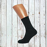 Чоловічі теплі шкарпетки Житомир махрові класика чорні 39-42 (25-27) | 12 пар, фото 2