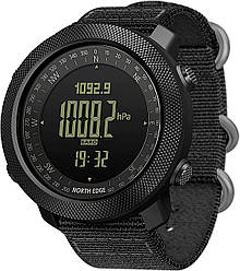 Чоловічий тактичний годинник North Edge Apache 5BAR (водостійкість 50 метрів, компас, барометр, педерм)