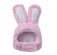 Шапка с ушками Bunny Pink Size S