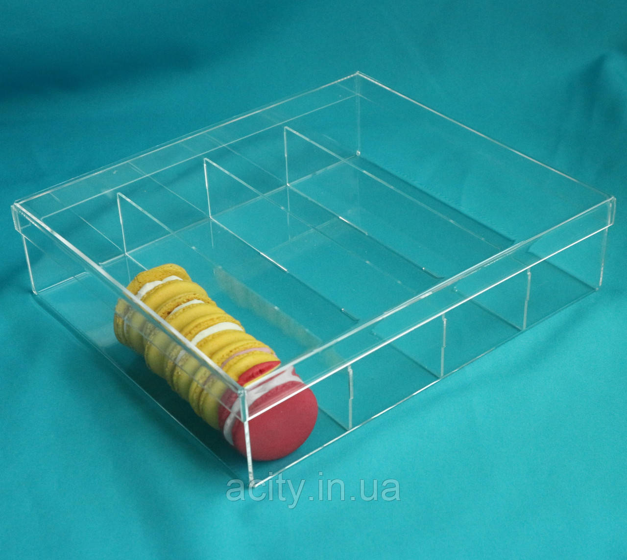 Прозора Коробка з кришкою Для макарун, фото 1