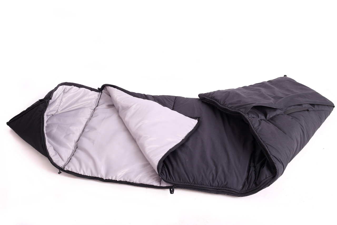 Спальний мішок-ковдра 220см -25°C теплий зимовий Чорный