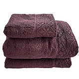 Набір рушників Maison D'or Naturella Purple махрові 30-50 см, 50-100 см, 70-140 см фіолетовий, фото 3