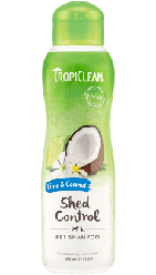 Tropiclean (Тропіклін) Шампунь "Лайм і кокос", для прискорення линьки, для собак та котів, 355 мл